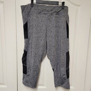 Crop Black Spacy-Dye Legging